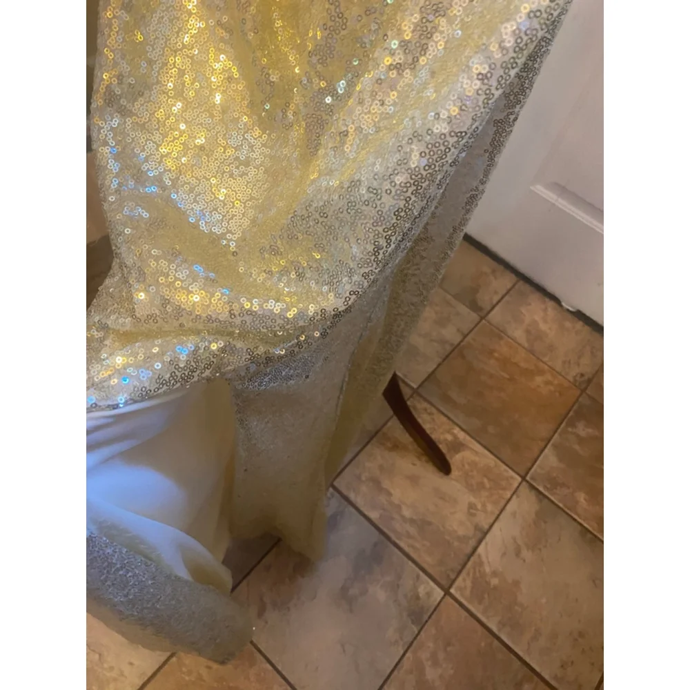 Women's LAVETIR Gold Sequin gown Plus Size 20